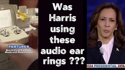 Was Harris using these audio ear rings ???