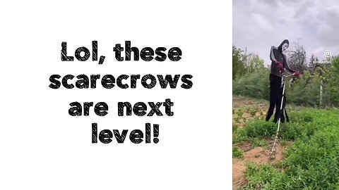 Lol, these scarecrows are next level!