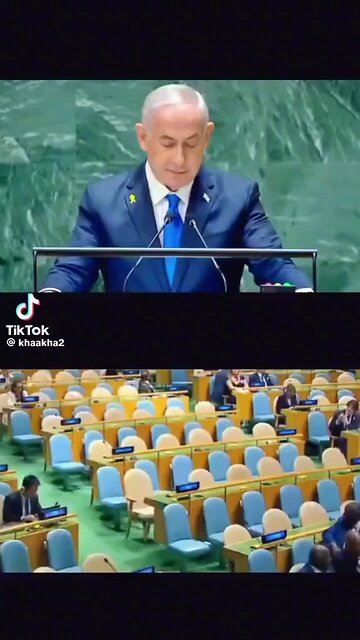 UN members walk out on Netanyahu'a speech.