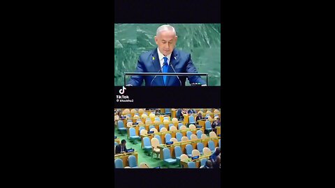 UN members walk out on Netanyahu'a speech.