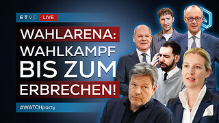 🟥 WAHLARENA im Ersten: ALLE Kandidaten vs. Publikum | #WATCHparty