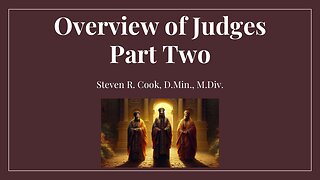 Graduate Course Overview of Judges - Part Two