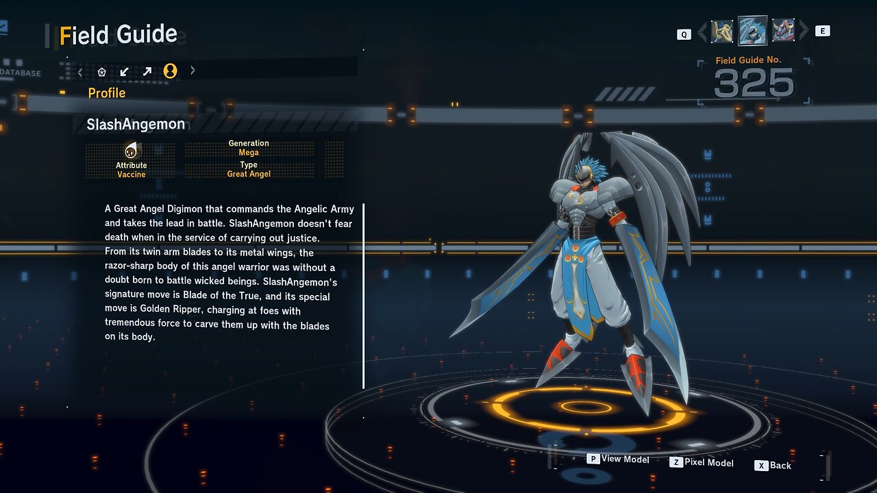 slashangemon all digivolution/de-digivolution/profile Digimon Story Time Stranger