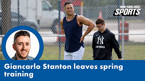 Giancarlo Stanton LEAVES Yankees spring training