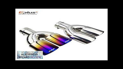 Eplus Car Styling Mufflers Exhaust Tail Throat Pipe Tip Universal Stainless Steel Review