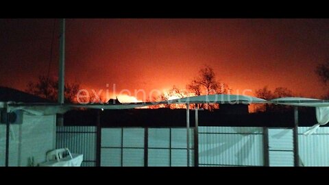 Temryuk, the gas tank is on fire π₯π₯π₯