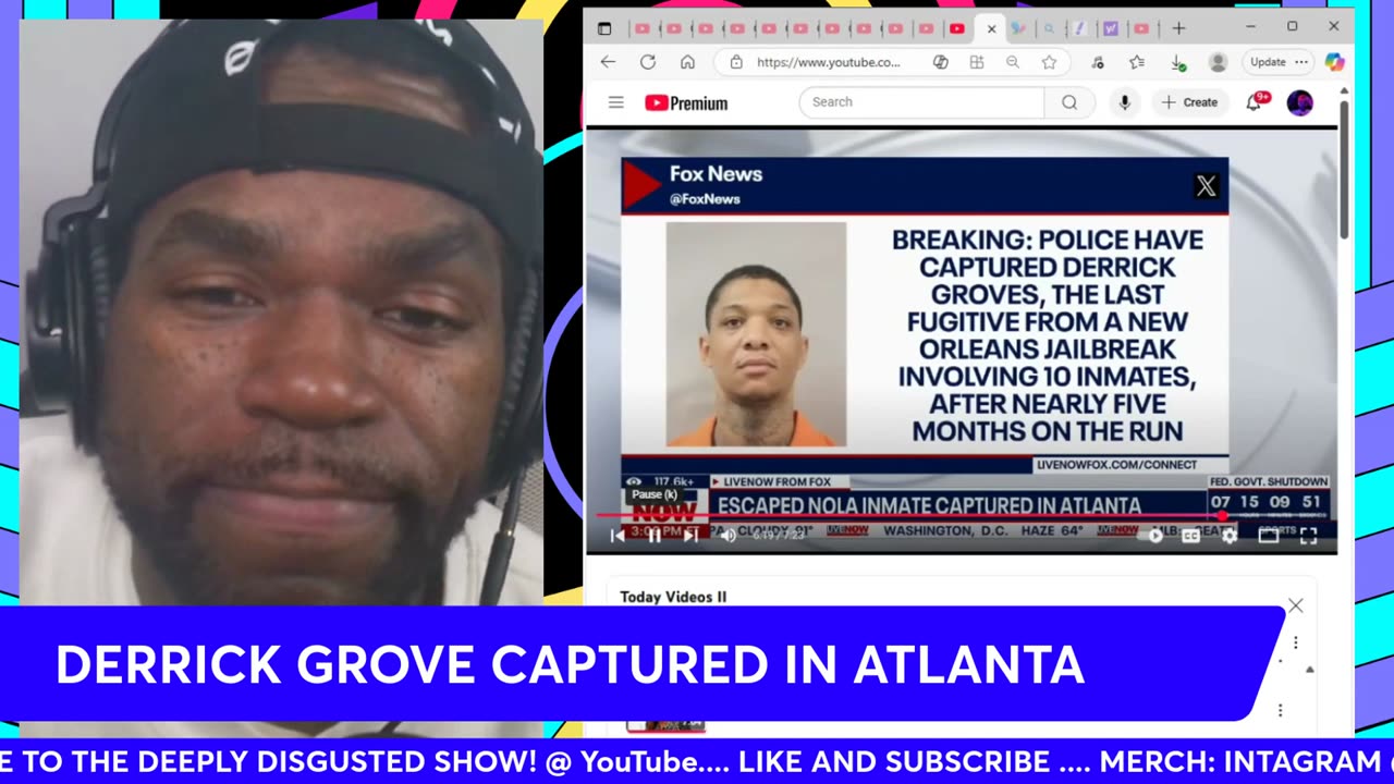 DERRICK GROVE captured in ATLANTA GEORGIA
