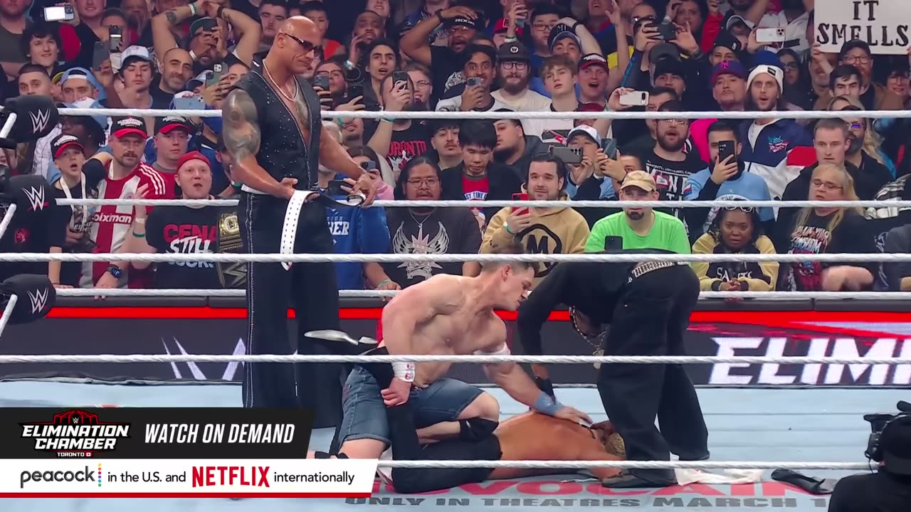 John Cena's Shocking Turn! Ruthlessly Assaults Cody Rhodes - Full Segment Elimination Chamber 2025