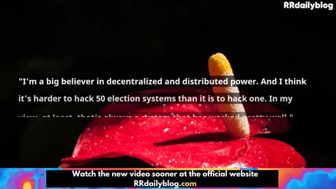 Sen. Thune Breaks With Trump on Federalizing Elections