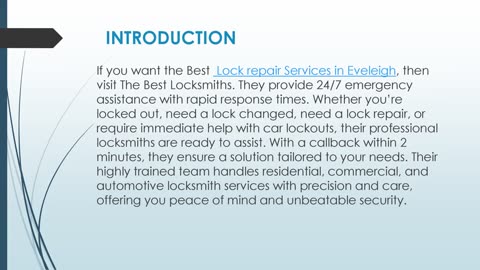 Best Lock repair Services in Eveleigh