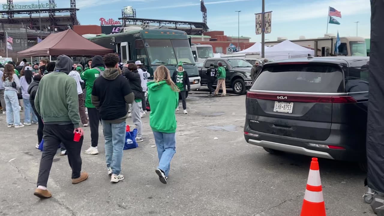 2 Minutes at one of the Eagles vs Commanders Conference Championship Game Tailgate Lots