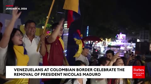 Venezuelans at Colombian Border Celebrate Nicolás Maduro's Extraction