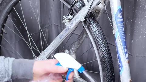 How to quickly wash your bicycle.