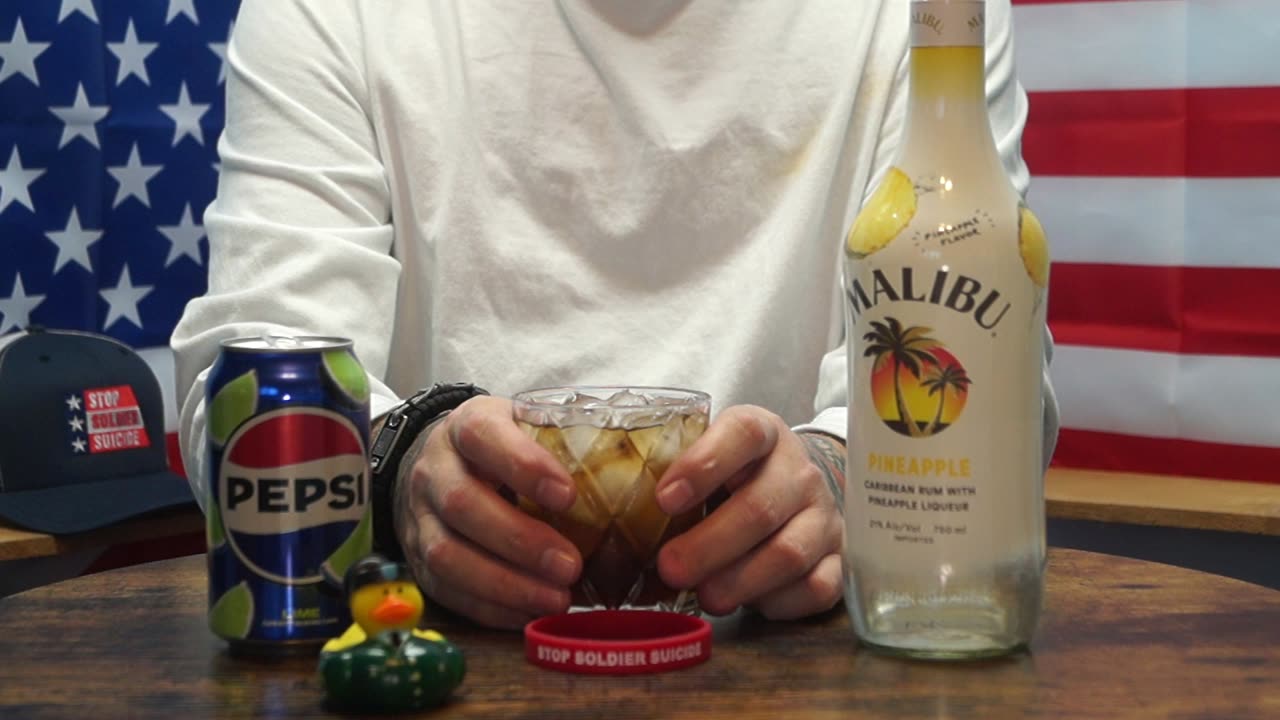 Clarence Cobb - Malibu Pineapple Rum & Pepsi Lime