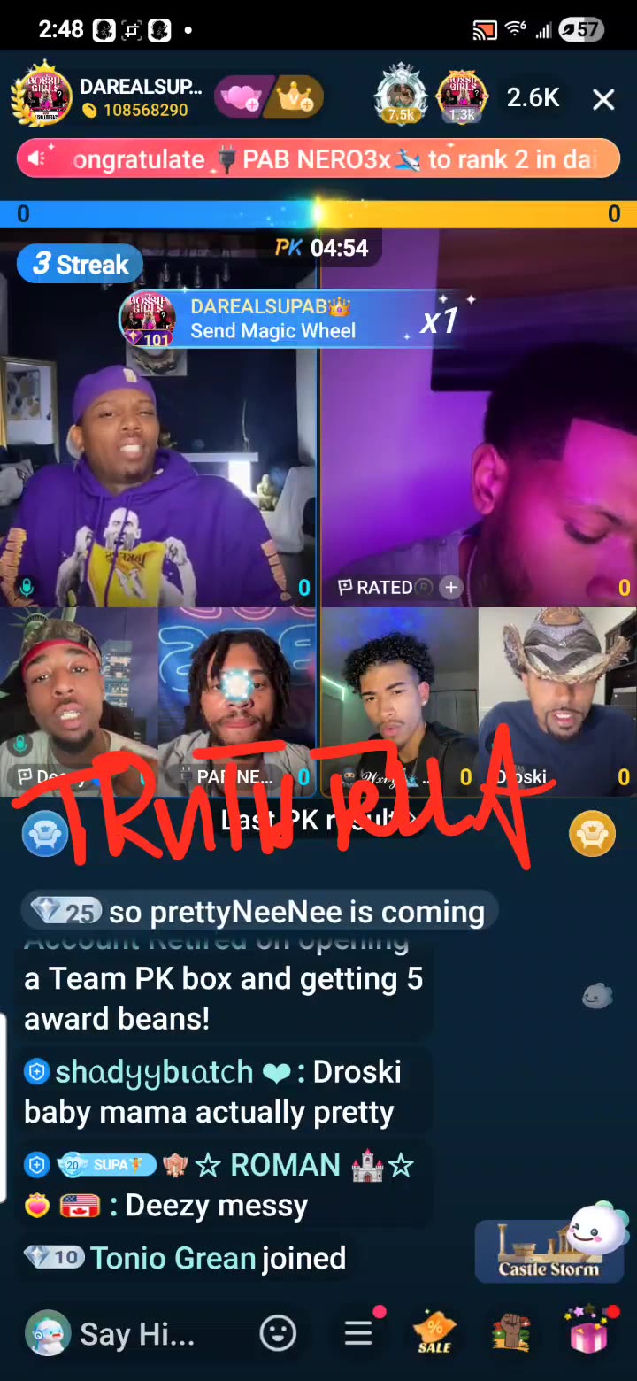 SUPABIHH 3RD SHIFT TEAM PK THEN CHERRY THEE BOOM PANEL