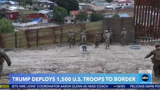 BREAKING: The 1,500 military troops that President Trump sent to the border have arrived.