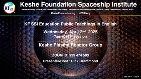 Keshe Plasma Reactor Group 2025-04-02-T1