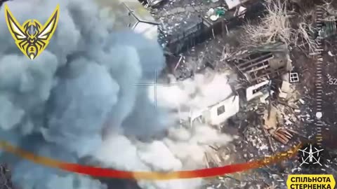 Russian Soldiers Looking for Cover in Half-Destroyed Buildings