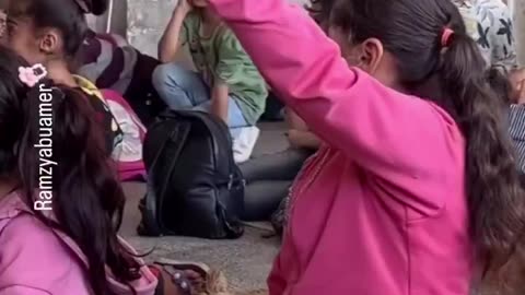 Without any equipment and amid the rubble, Palestinian children returned to school with hope