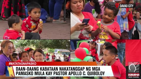 Daan-daang kabataan nakatanggap ng mga Pamasko mula kay Pastor Apollo C. Quiboloy