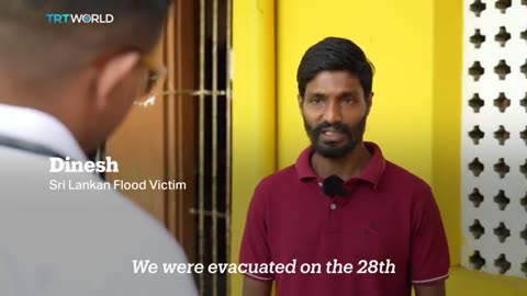 Sri Lankan families seek refuge in shelters as floods sweep away homes