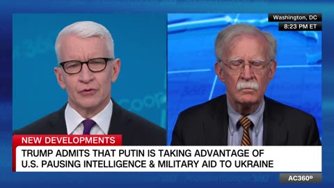 Bolton has theory on why Trump threatened Russia with sanctions.