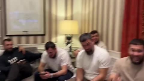 Islam Makhachev’s Team Watches Fight from Hotel After Brawl at UFC 322