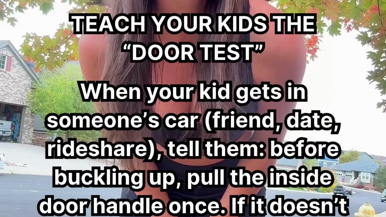 ⚠PSA⚠ Teach your kids the 'Door Test'‼