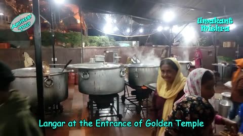 Langar (Free Food) At The Entrance Of Golden Temple
