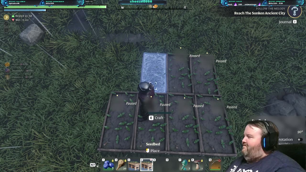 Building the farm closer to the new base then more exploration