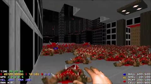 Doom 2 Oversaturation Level 1 UV [TAS] with 99.6% in 2:22:58