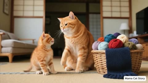 Papa Cat Misses Ginger Kitten 😿, A Surprise Gift from Papa Cat's Heart 💕 _ Funny Cat Videos