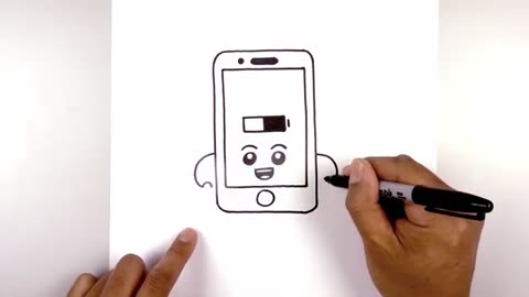 How To Draw A Cartoon Smartphone