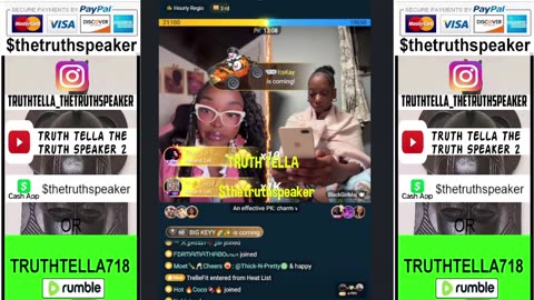 LIYAH THE DOLL PINK TABLE TALK PRE-SHOW SOLO LIVE & TEAM PK WITH, MUVA CANDI, 21BADBITCH, CHARLI & DREBABY