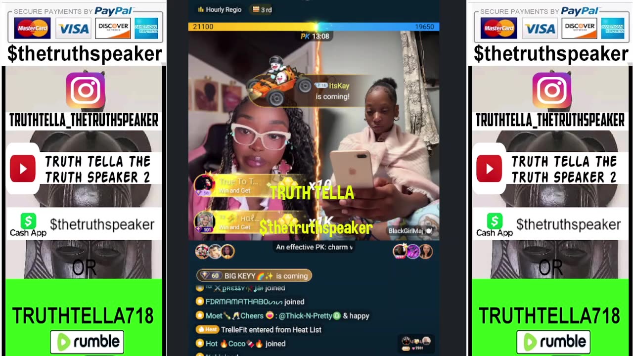 LIYAH THE DOLL PINK TABLE TALK PRE-SHOW SOLO LIVE & TEAM PK WITH, MUVA CANDI, 21BADBITCH, CHARLI & DREBABY