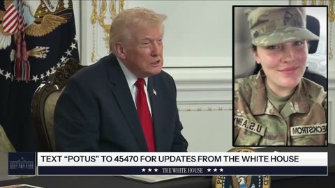 President Trump: 'National Guard member Sarah Beckstrom has sadly passed away'