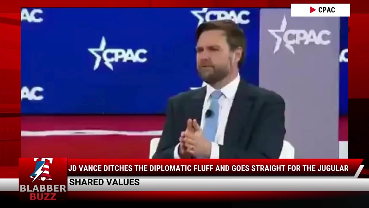 JD Vance Ditches The Diplomatic Fluff And Goes Straight For The Jugular