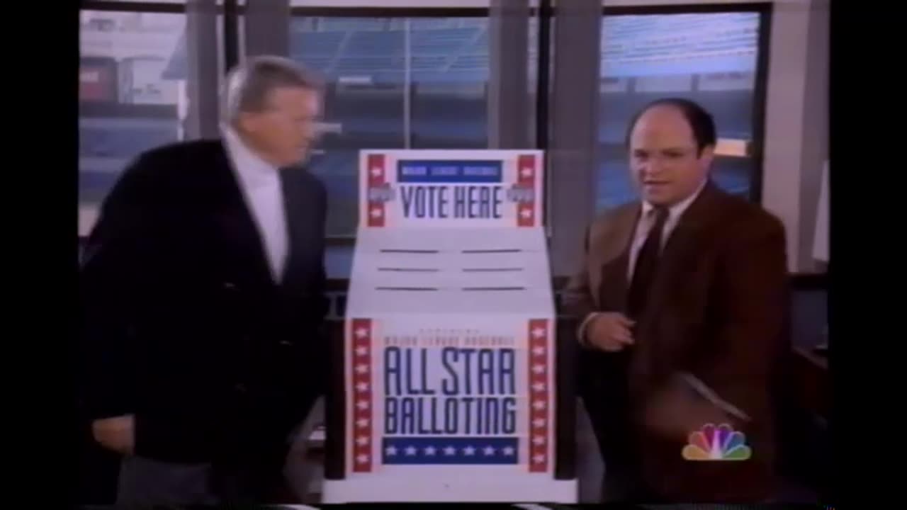 April 22, 1996 - Jason Alexander & George Steinbrenner All-Star Game Voting Spot