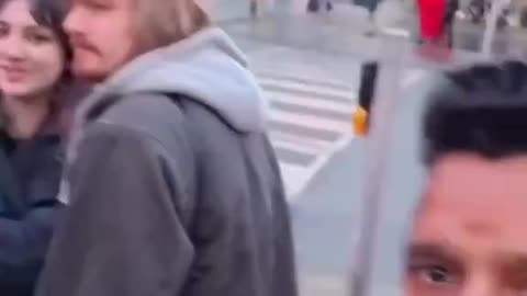 Indian man harnessing Canadian women