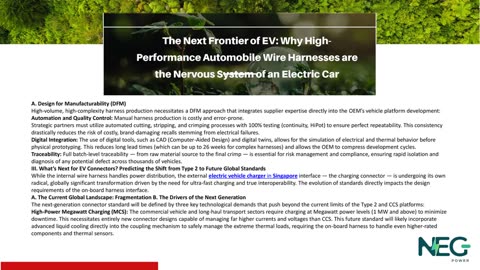 The Next Frontier of EV: Why High-Performance Automobile Wire Harnesses