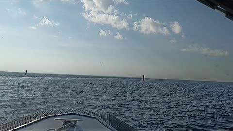 By boat on the Gulf of Finland