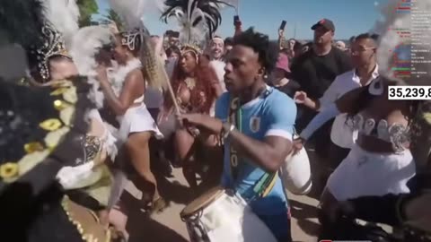 ishowspeed do the Uruguayan tribal dance