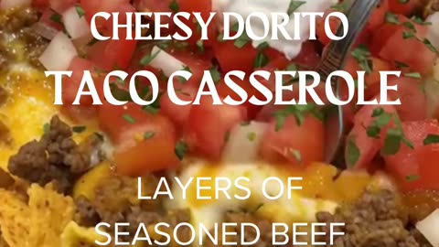 Cheesy Dorito Taco Casserole 🌮🧀