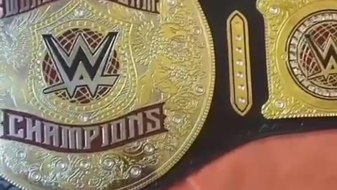 Universal Heavyweight World Tag Team | Championship Title Belt