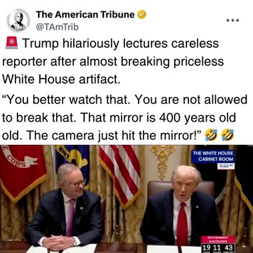 “You’re Not Allowed to Break That!”: Trump Snaps at Careless Reporter