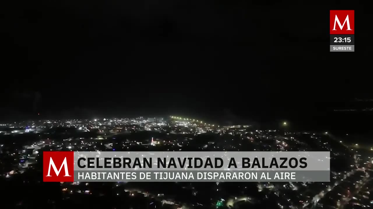 Disparos al aire en Tijuana generan alarma en Navidad