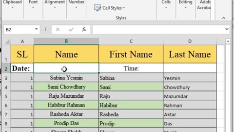 No Typing Date! Excel Magic
