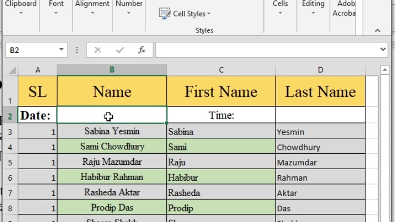 No Typing Date! Excel Magic