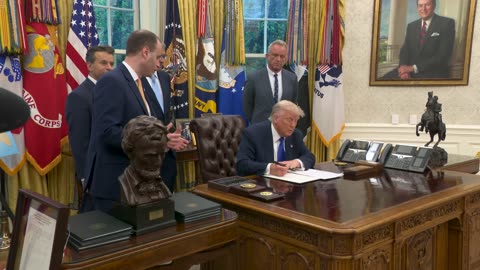 President Trump Signs Executive Orders in the Oval Office, May 5, 2025