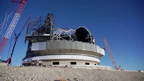 Inside the Extremely Large Telescope being built in Chile